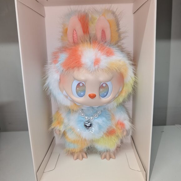 Authentic POPMART Labubu THE MONSTERS Rock The Universe Vinyl FULL SIZED Plush - Picture 3 of 5